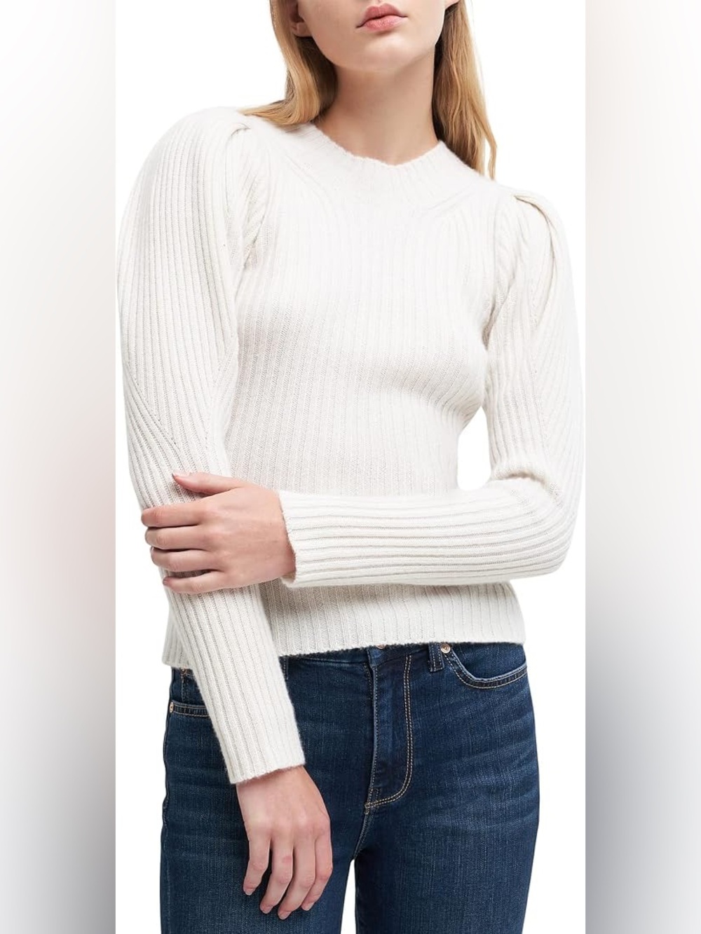 7 For All Mankind Tuck Puff Sleeve Sweater
